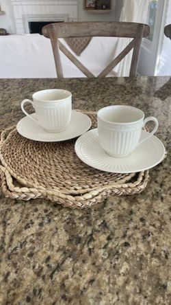 8 Set Of Tea Cups And Plates