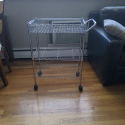 Stainless Steel Wheeled Cart