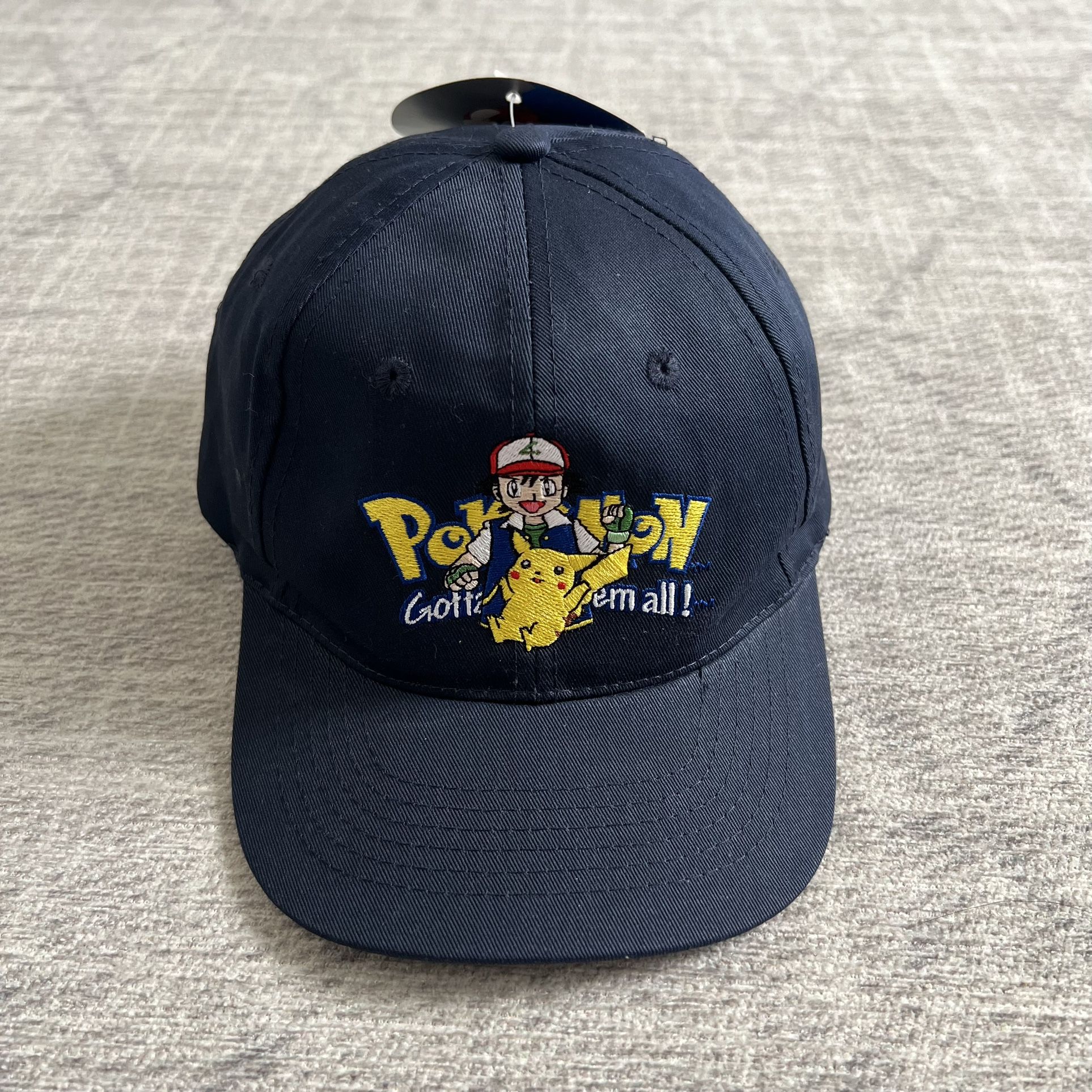 Vintage 1990s Nintendo Pokemon Ash Ketchum Pikachu Men's Dark Blue