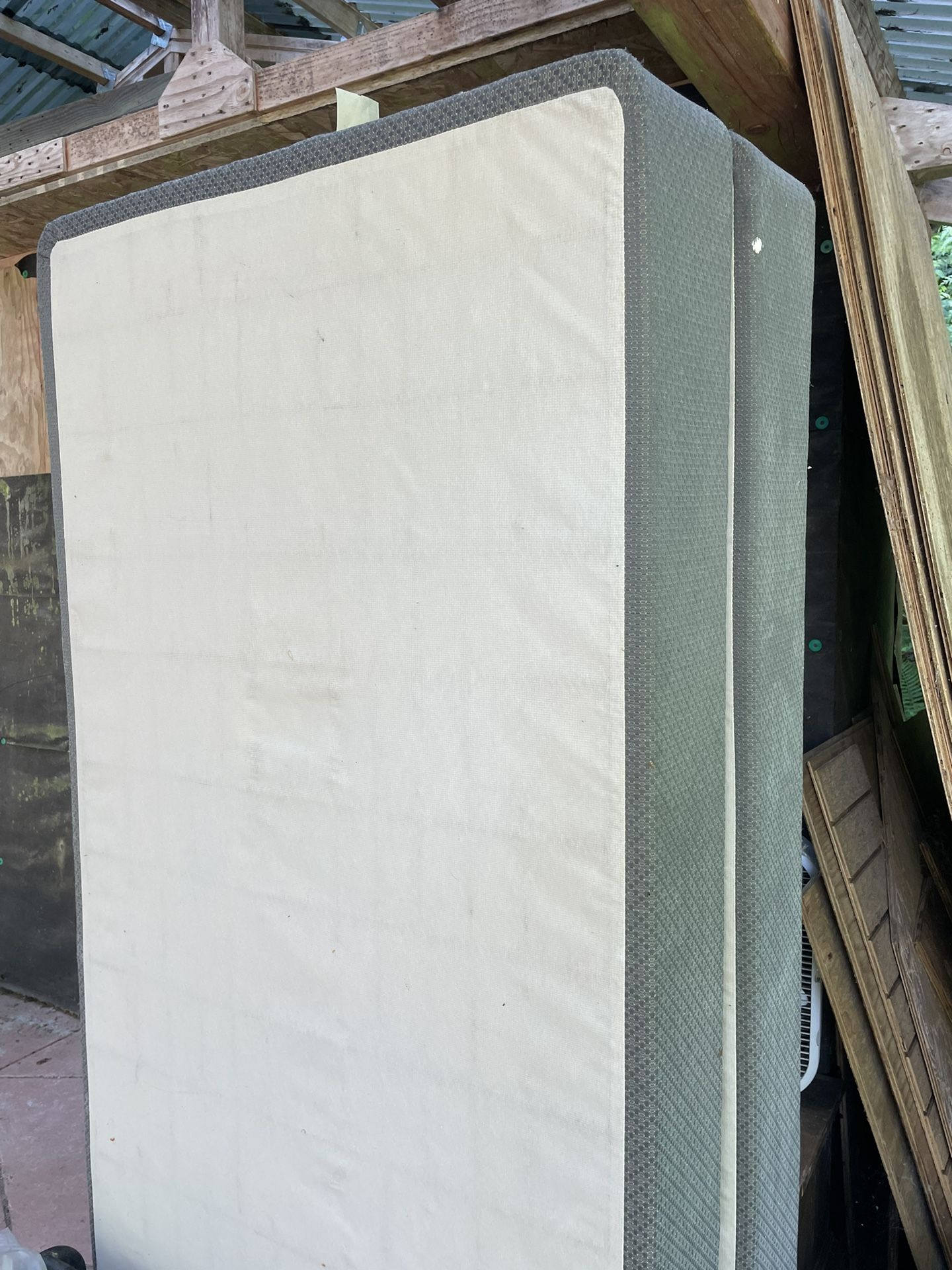 Twin Box Spring (2) , Metal Bed Frame For Queen Bed , And Queen Mattress
