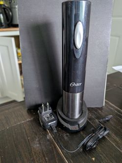 Oster Tuxedo Black Electric Wine Bottle Opener
