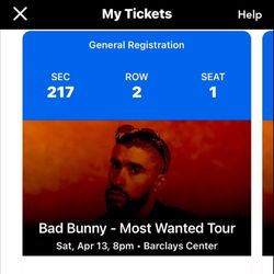 (2) Bad Bunny New York @ Barclays Center