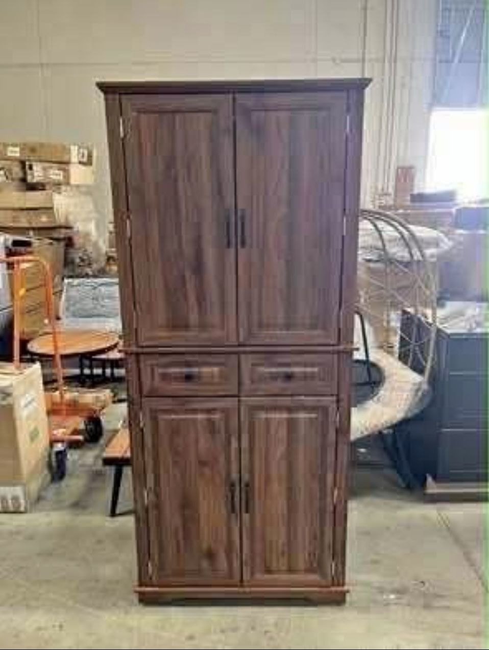 New Assembled Tall Kitchen Storage Pantry w/ Door Storage Organizers &  Drawers