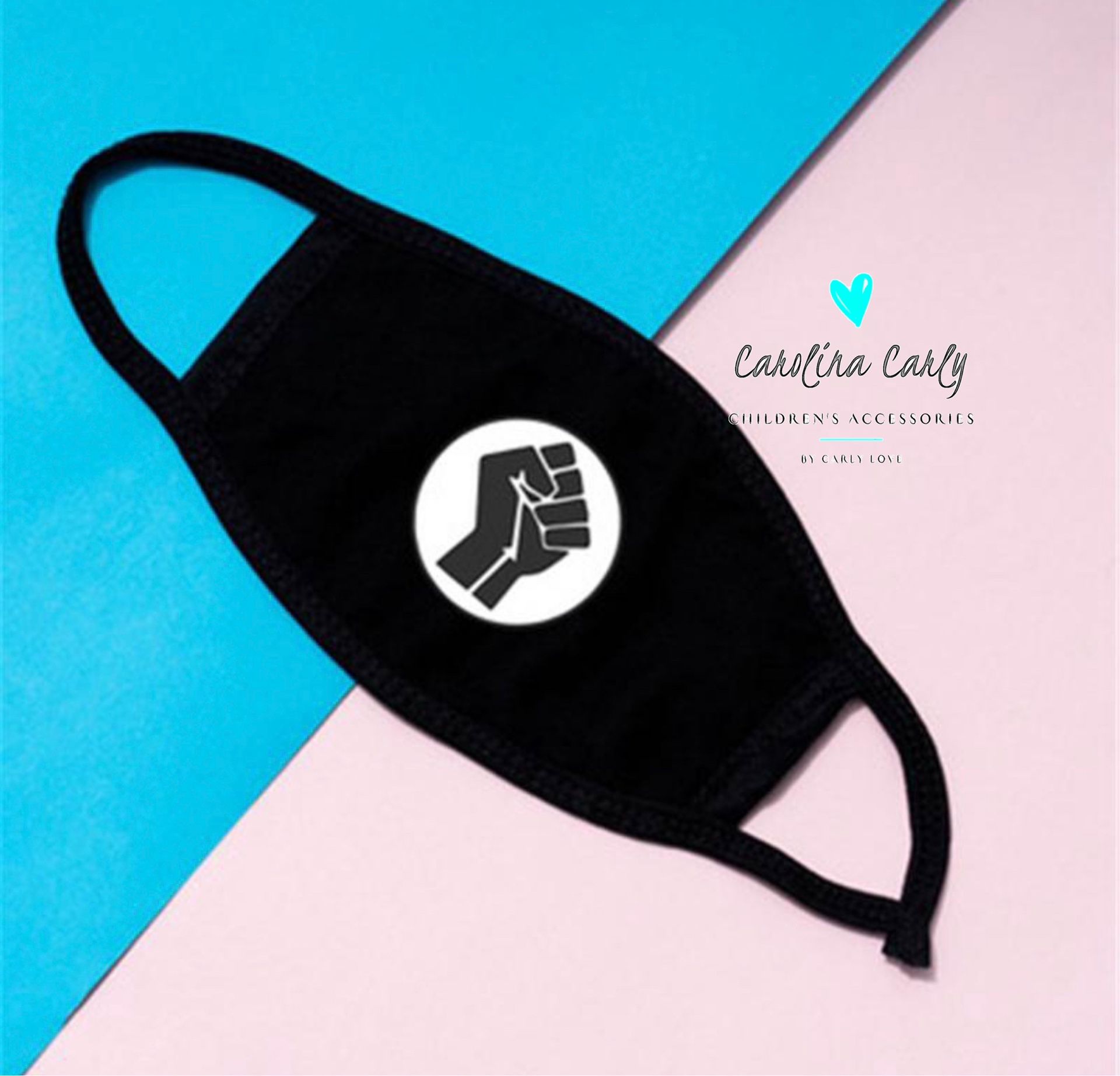 Black Power Fist Face Mask