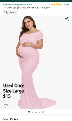 Pink Maternity Dress
