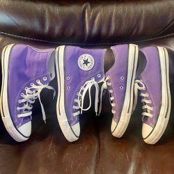 Purple Converse All Star Hi Top & Low Top Shoes