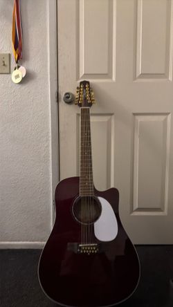12 string acoustic electric guitar Takamine custom build