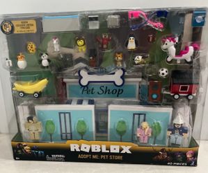 Roblox Adopt Me Pet Store Playset Figures Accessories 40 Pc Box Wear Missing Piece
