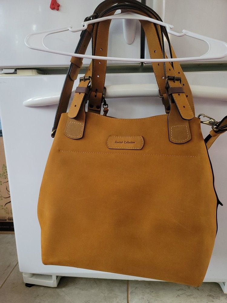 LadyBug Oversized Leather Tote Vacation Woman Original Leather Alicja Whiskey
