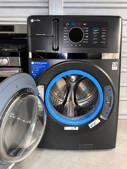 GE Profile UltraFast 4.8 Cu. Ft. Washer & Electric Dryer Combo – Carbon Graphite