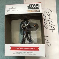Hallmark Disney Star Wars The Mandalorian With Jetpak Christmas Tree X-mas Ornament 2021