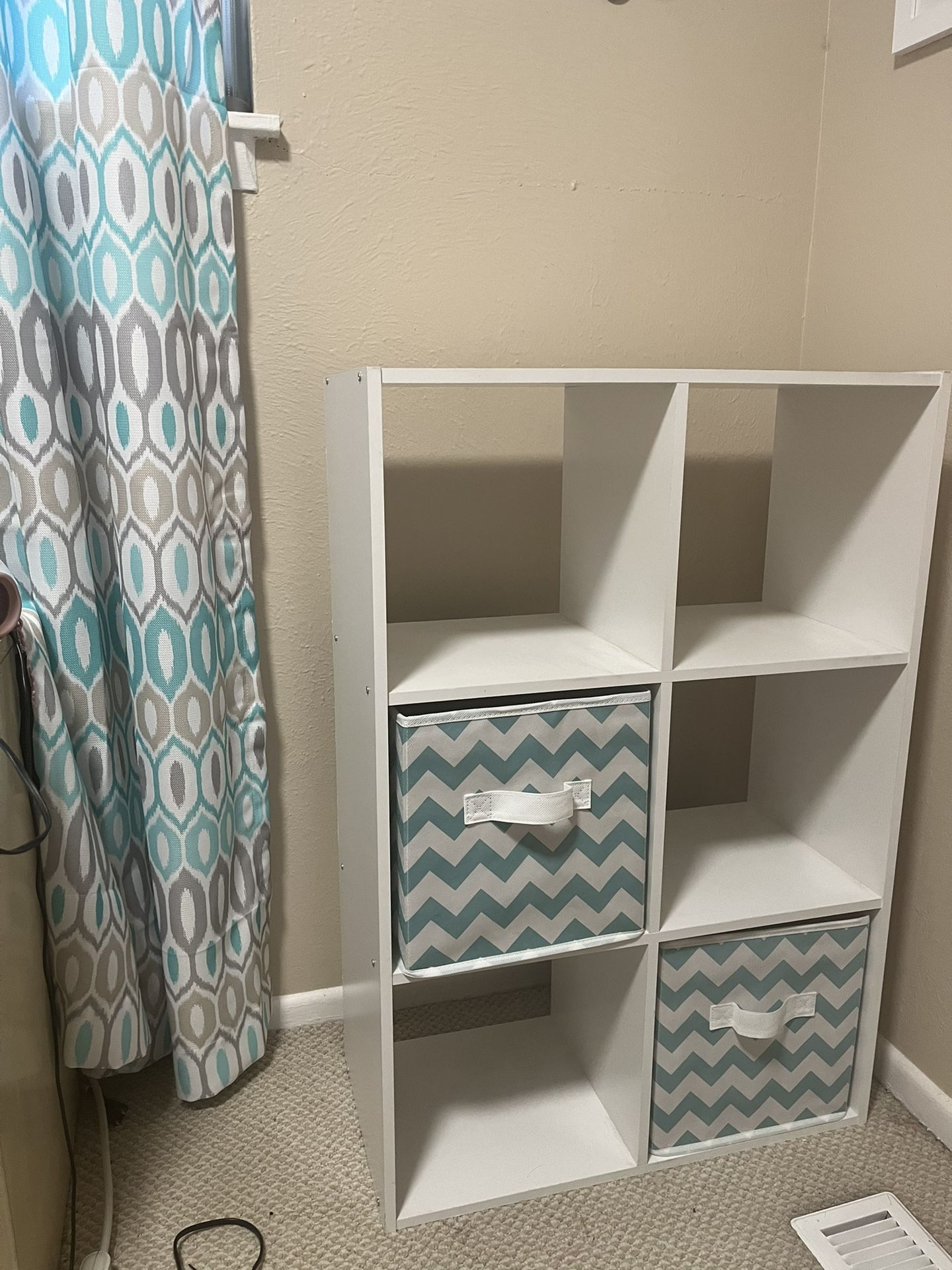 Module 6 Shelf With 2 Fabric Bins