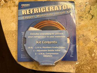 Smart Choice Refrigerator Copper Waterline Install Kit 20ft 1/4