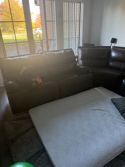 Electric Leather Couch