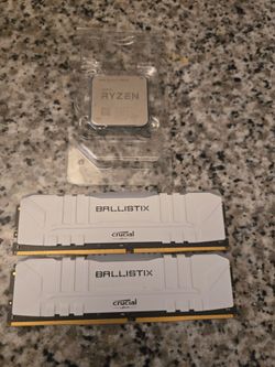 Cpu Ram Combo- Ryzen 7 5800x + 16gb DDR4 3200MHZ 8x2 Ram + Thermal Paste