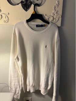Ralph Lauren Polo long sleeve white knitted shirt - Size M