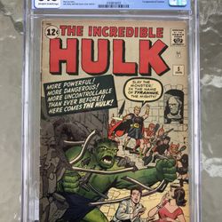 Incredible Hulk #5 (1963) CGC 5.5 — O/w to White Pages; 1st app. of Tyrannus