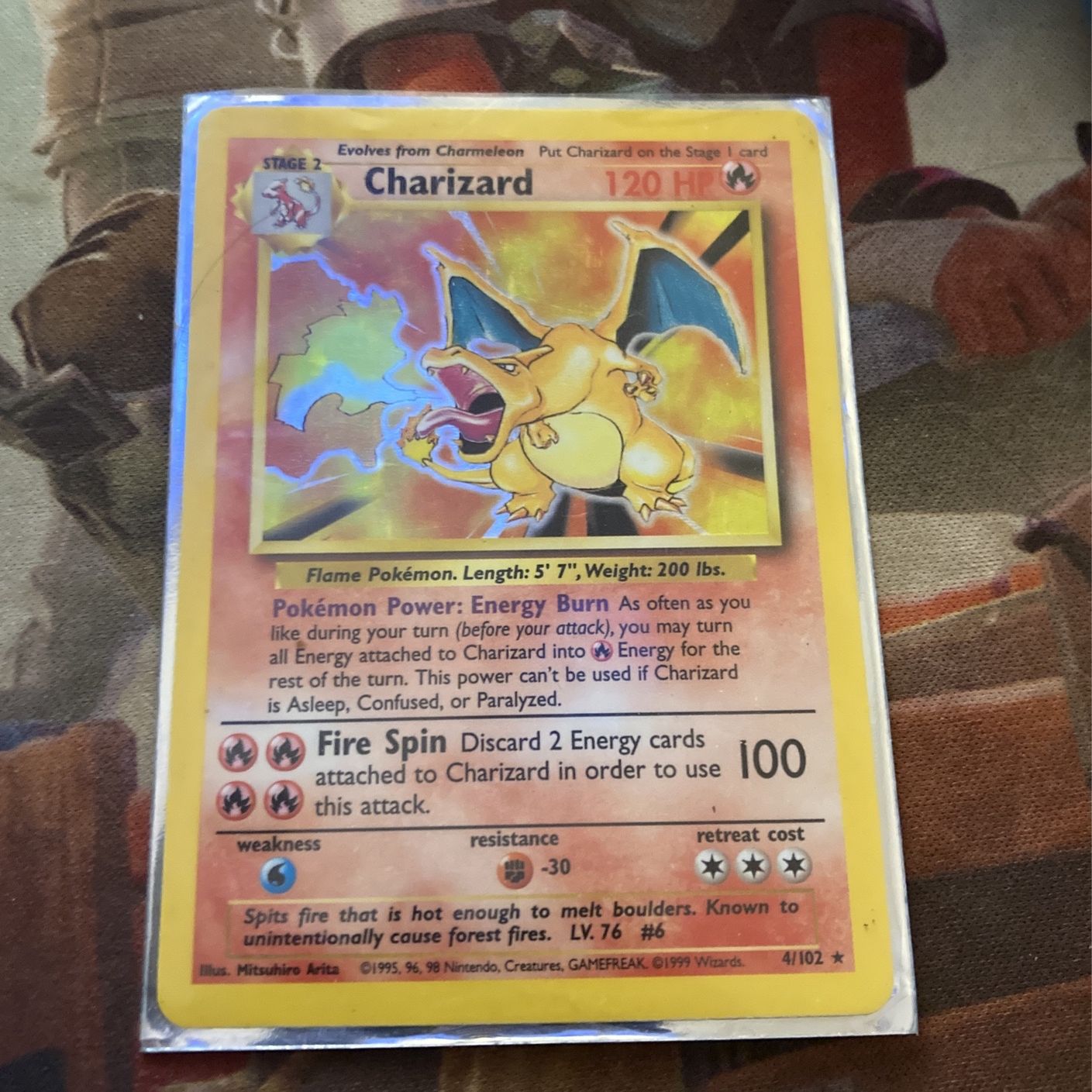 1995 pokemon charizard card Charizard First Edison 1995 Rare Pokémon card for Sale in Raleigh, NC