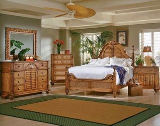 PALM COYRT STYLE BEDROOM SET ( deliver available)