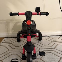 BRAND NEW Covtoy Kids 3-Wheel Tricycle / Toddler Balance Bike – Red & Black