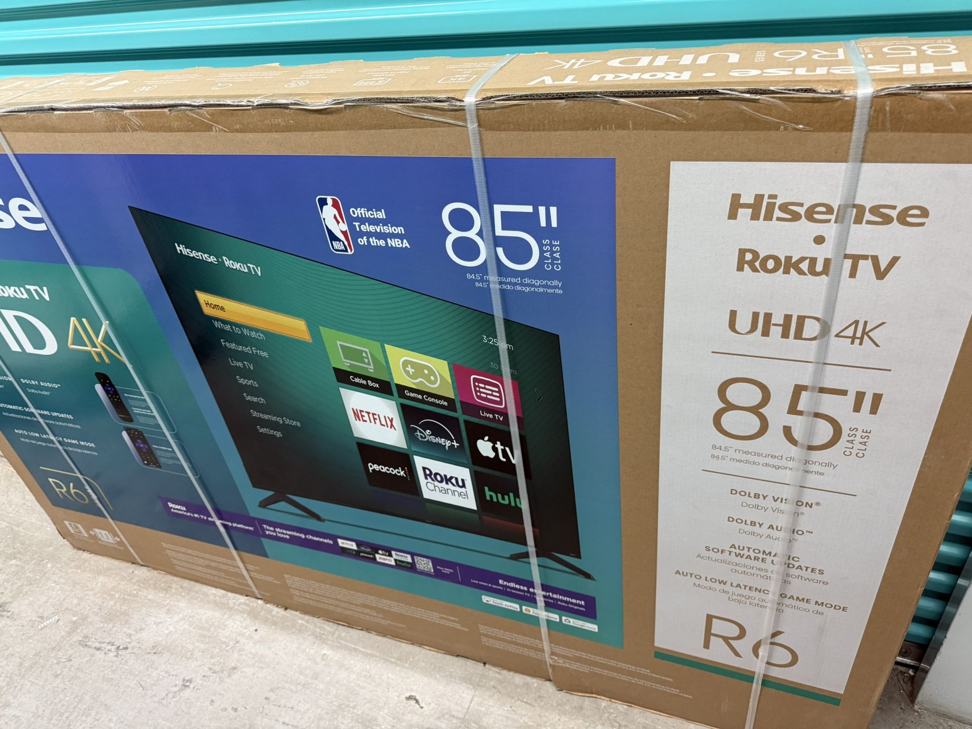 HISENSE 85” SMART ROKU TV 4K UHD NEW IN BOX 2025 MODEL! FREE DELIVERY WITHIN ORLANDO! PRICE FIRM!