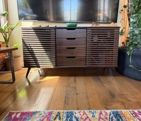 Mid Century Modern Credenza Media Console