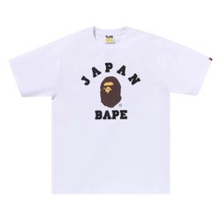 Bape A Bathing Ape Japan College Tee T Shirt Size Large