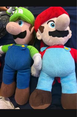 Mario and Luigi Large Plush Set
