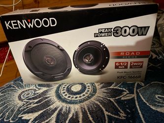 Kenwood Speaks Peak Power 300 Watts Road Series 6-1/2 2 Way KFC-1666R Brand New