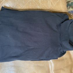 New Men’s 2X Size Black Long Sleeve Turtleneck Shirt