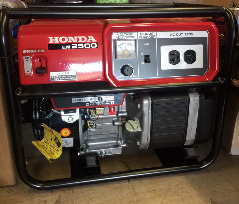 Honda Generator 2500 watt 5.5 HP portable gas powered