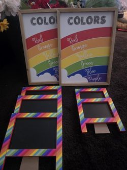Brand New LGBTQ Rainbow Chalkboards Color Boards