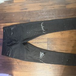 Purple Jeans Distressed Black 