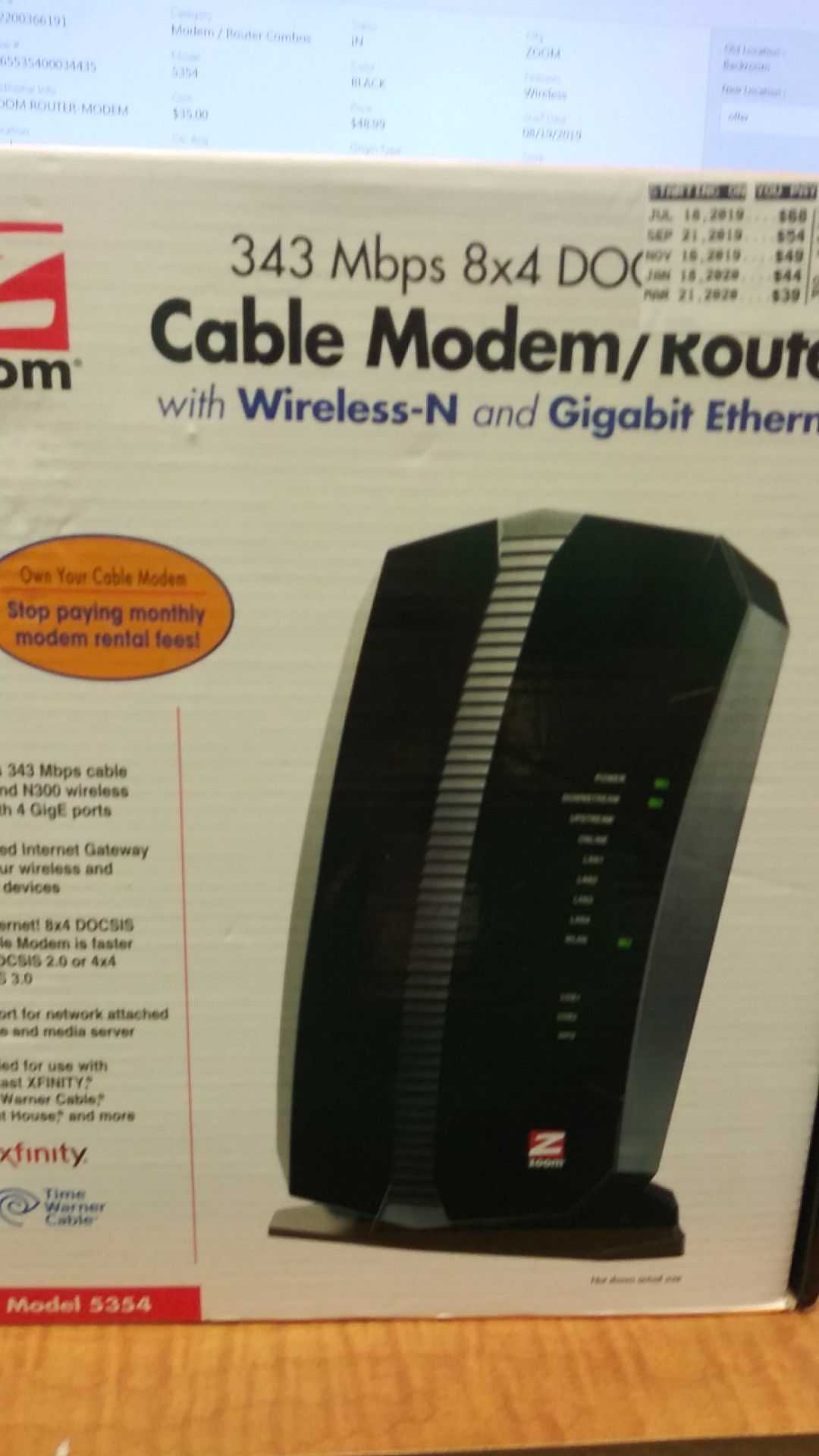 Zoom Modem/Router Combo