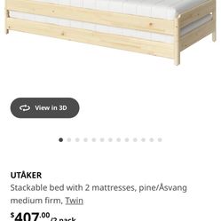 IKEA UTAKER  Stackable Bed 