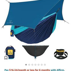 BRRAND NEW Wise Owl Outfitters Hammock Camping Double & Single with Tree Straps -  