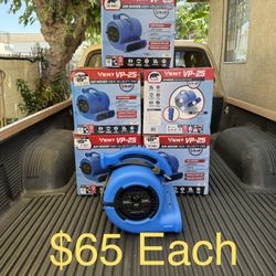 B-Air 1/4 HP Air Mover Blower Fan for Water Damage Restoration Carpet Dryer Floor