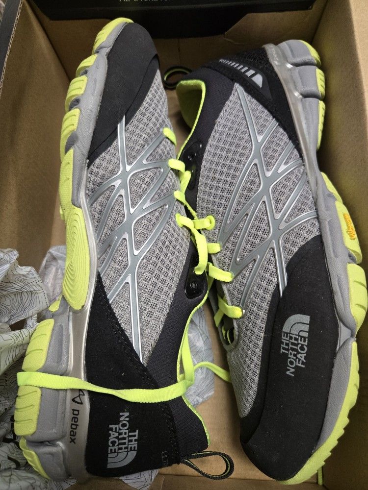The North Face Mens Ultra Kilowatt Pebax Monument Grey Dayglo Yellow,