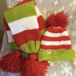 Grinchy Hat And Scarf Sets