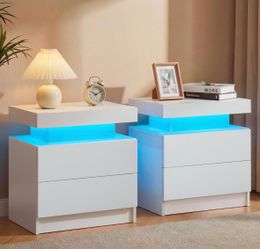 White nightstands