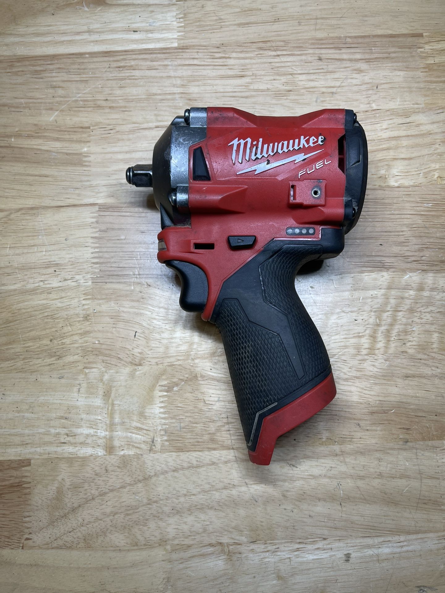 Milwaukee M12 FUEL 12V Lithium Ion Brushless Cordless Stubby 3/8 in. Impact Wrench