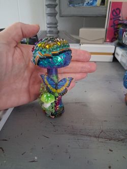 Hand-made Mini Wooden Mushrooms 