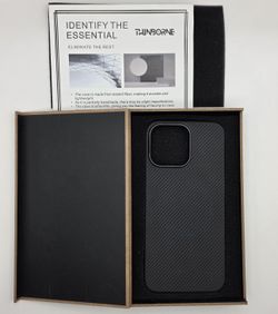 Thinborne Aramid Carbon Fiber Case – iPhone 16 Pro Max (Black) – Like New