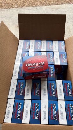 40 New Advantage Rubber Bands Boxes