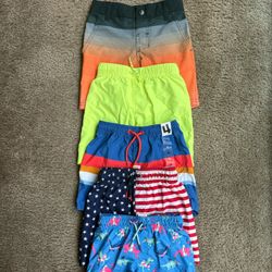 Boys Swim Trunks Bundle – Size 4T (5 Pieces) 