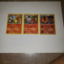 Near Mint Charizard Story Line Card Set.