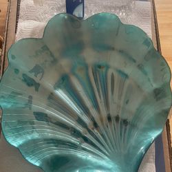 Decorative Glass Shell Plate 