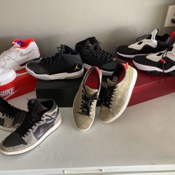 Jordan And Nike Lot Of 5 Pairs. 