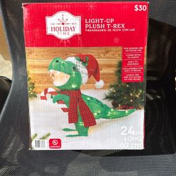 Light Up T Rex | Christmas Decor | Dinosaur 