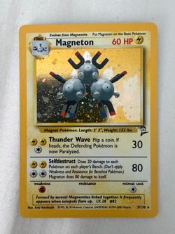 Magneton Base Set 2 Pokemon Card